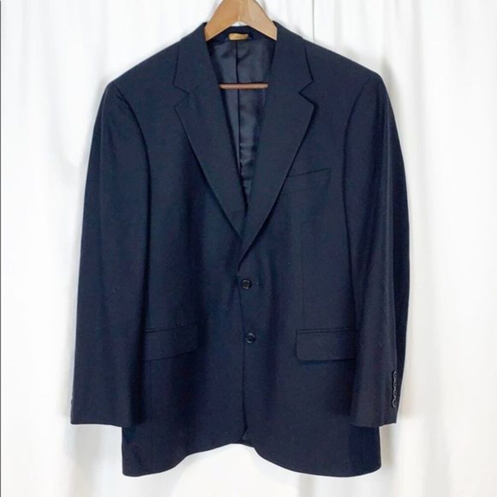 BROOKS BROTHERS 346 Navy Blue 2 Button Blazer